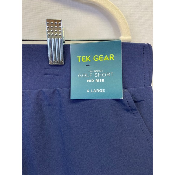 Tek Gear Golf Shorts Athleisure Performance Mid Rise Navy XL NWT - Picture 2 of 4